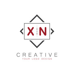 initial monogram logo for Creative with square style design.