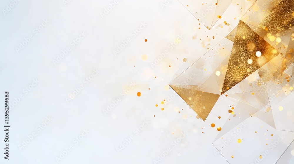 Poster dynamic golden graphics explosion creative studio digital art bright environment abstract viewpoint