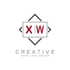 initial monogram logo for Creative with square style design.