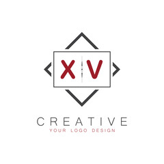 initial monogram logo for Creative with square style design.