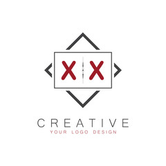 initial monogram logo for Creative with square style design.