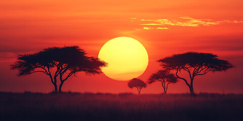 Fototapeta premium Background for African Safari Themes