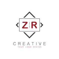 initial monogram logo for Creative with square style design.