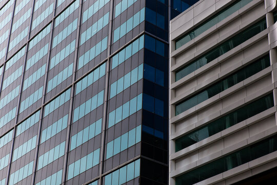 windows on city buildings in Perth