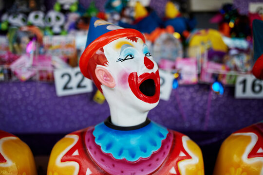 Circus clown carnival game and prizes