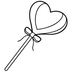 Stylized Valentine’s Candy Line Art