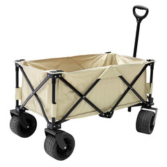 Brown camping folding trolley