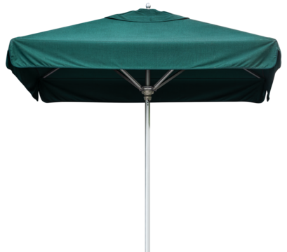 Green beach umbrella
