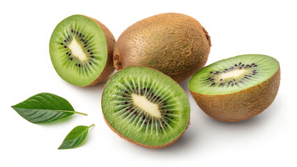 Fototapeta premium kiwi images with white background