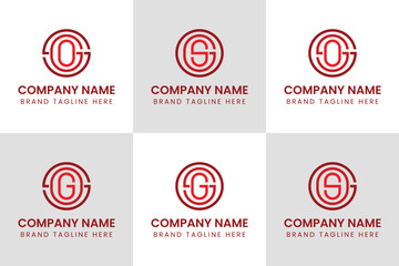 Letters SGO SOG OGS OSG GSO GOS Monogram Logo, suitable for any business