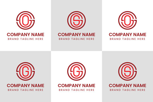 Letters SGO SOG OGS OSG GSO GOS Monogram Logo, suitable for any business