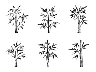 Bamboo Shoots Line Art Simple Yet Striking Illustration 