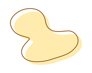 Organic abstract random blob yellow shapes fluid forms, Irregular round liquid vector element, Backgrounds, Highlights, Unique frame, Doodle design