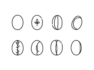 Beans line art fresh vegetable illustration healthy nutrition detailed outline 