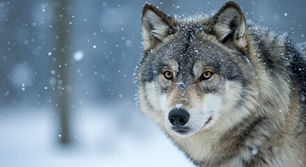 Obraz premium wolf in the snow