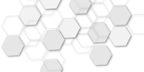 Abstract Geometric Technology 3D White Light and grey Structure Featuring a Polygonal Honeycomb Pattern with Luxury Design Elements for a Modern and High-Tech Vector Background