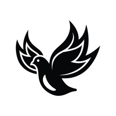 Dove Above Twelve Abstract Human Figures