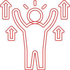 Employees Motivation single vector illustration icon