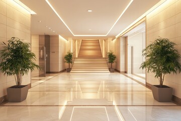 Fototapeta premium Modern Lobby Interior