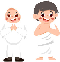 Joyful Children in Traditional Garb, Ready for School