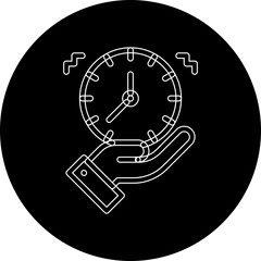 Time Management single vector illustration icon