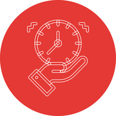 Time Management single vector illustration icon