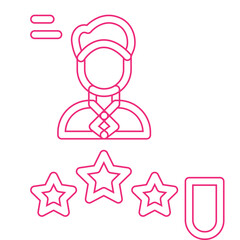 Experience single vector illustration icon