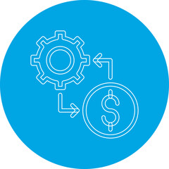 Cost Management single vector illustration icon