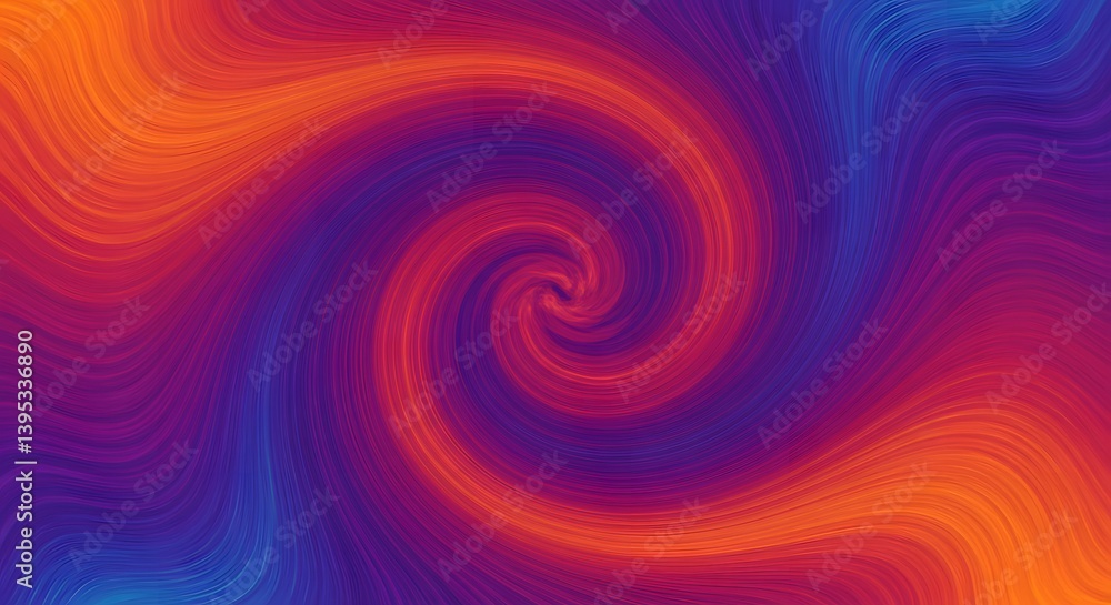 Poster abstract swirl with flowing gradient colors background