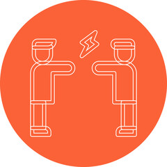 Altercation single vector illustration icon
