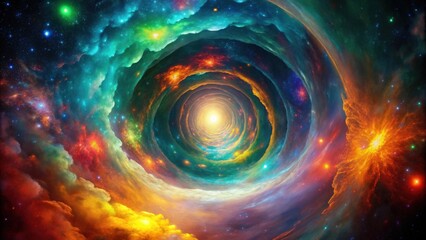 Cosmic Vortex A Journey Through Nebulae and Star Clusters