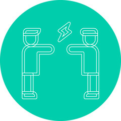 Altercation single vector illustration icon