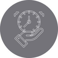 Time Management single vector illustration icon