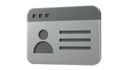 Isolated Business Card Icon