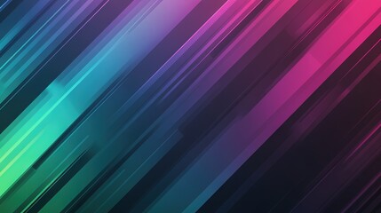 Fototapeta premium Chromatic Drift – Slanted spectrums slicing through darkness like echoes of a neon dream.