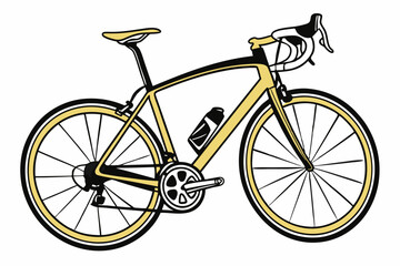 bicycle isolated on white