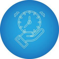 Time Management single vector illustration icon