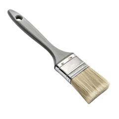 high quality paintbrush with silver ferrule and soft bristles, ideal for painting and crafting projects