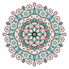  Flower Mandala colorful Art Pattern