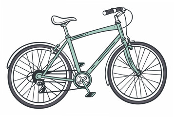 Obraz premium bicycle isolated on white