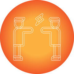 Altercation single vector illustration icon