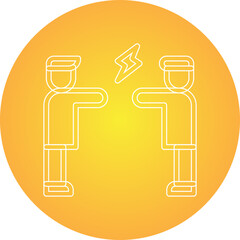 Altercation single vector illustration icon
