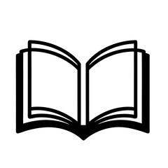 Open Book Graphic Icon Vector Illustration For Education And Literature Resources