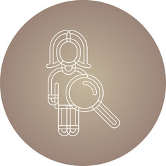 Human Analysis single vector illustration icon