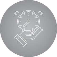 Time Management single vector illustration icon