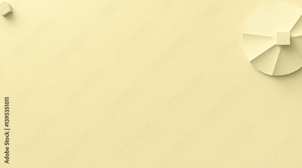 Aufkleber an abstract composition featuring geometric shapes on a smooth background