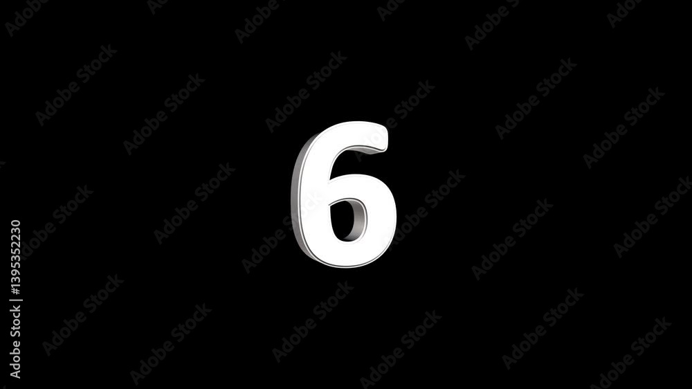 Aufkleber 10 second countdown tim,er animation .3d timer animation . stopwatch , 10 second displays a timer co