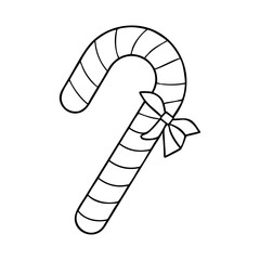 candy cane icon, candy cane vector illustration-simple illustration of candy cane, perfect for candy cane logos and icons