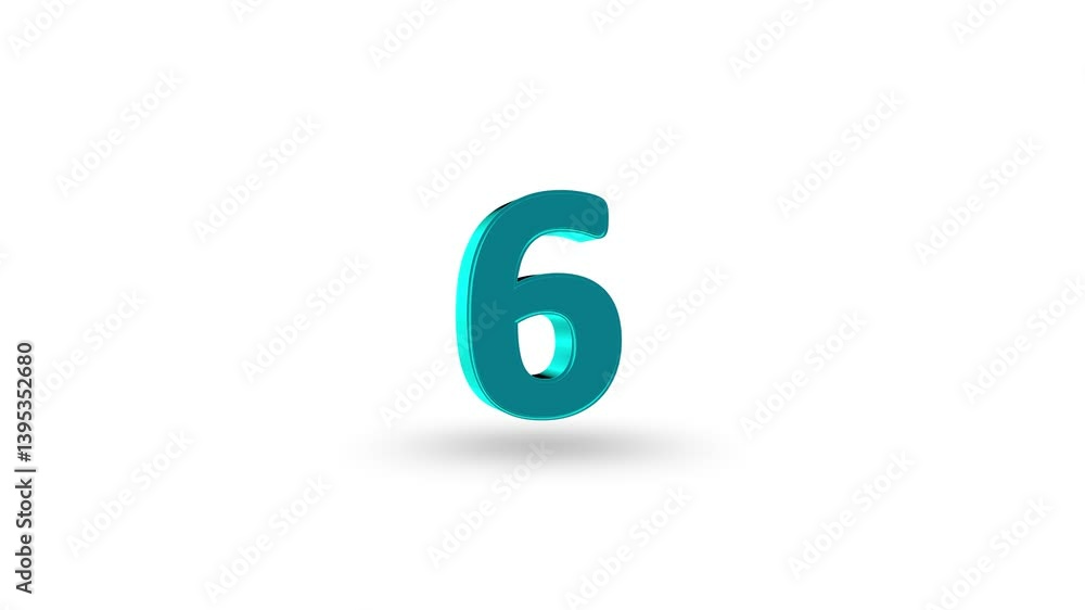 Poster 10 second countdown tim,er animation .3d timer animation . stopwatch , 10 second displays a timer co