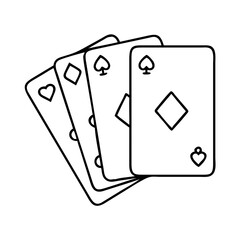 card deck icon, card deck vector illustration-simple illustration of card deck, perfect for card deck logos and icons